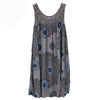Elegant Lace Print Plus Size Sleeveless Dress ATHLEXES
