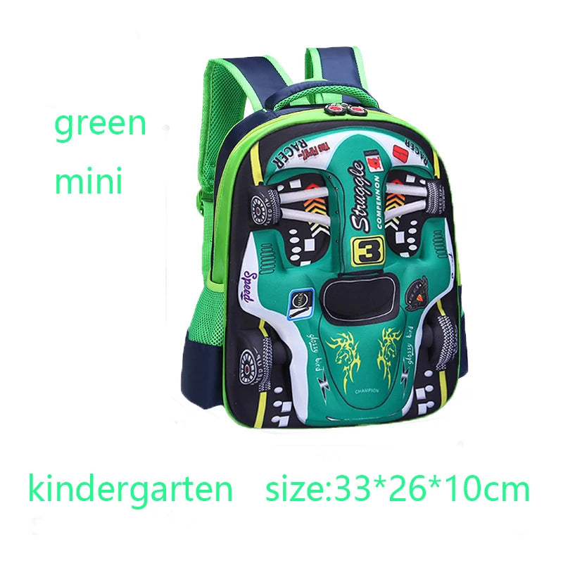 3D Waterproof Kids Car Backpack for School ATHLEXES