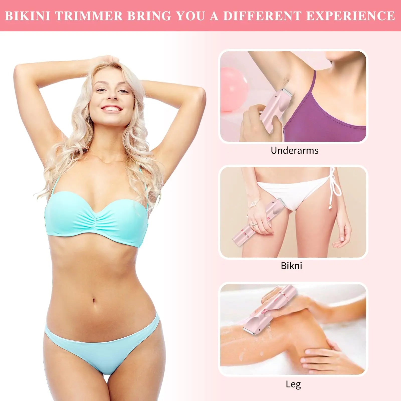 SilkSmooth 2 in 1 Electric Bikini Trimmer ATHLEXES