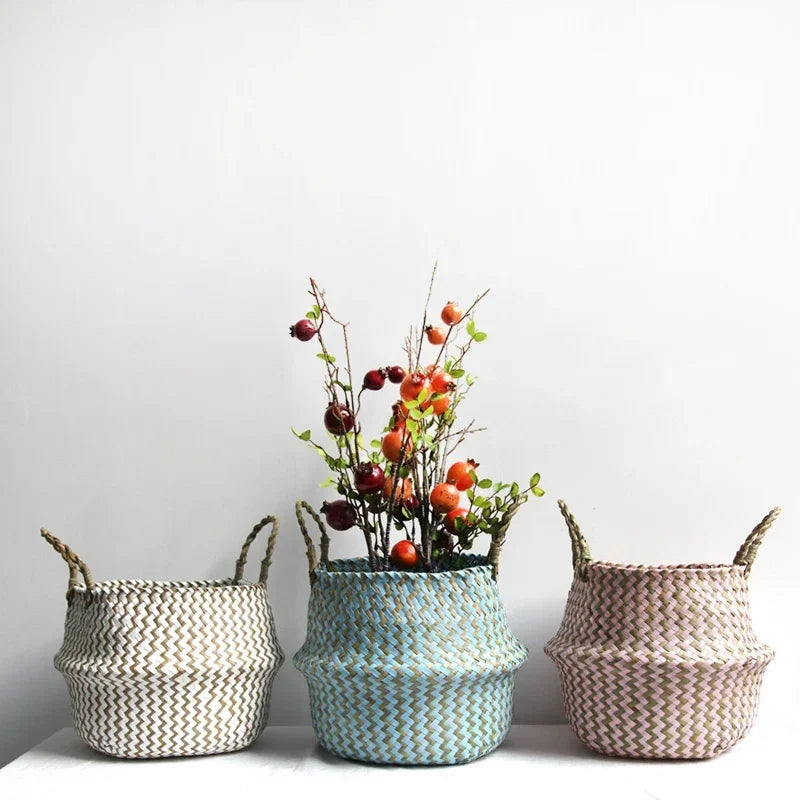 Chic Lace Burlap Flower Girl Basket Decor ATHLEXES