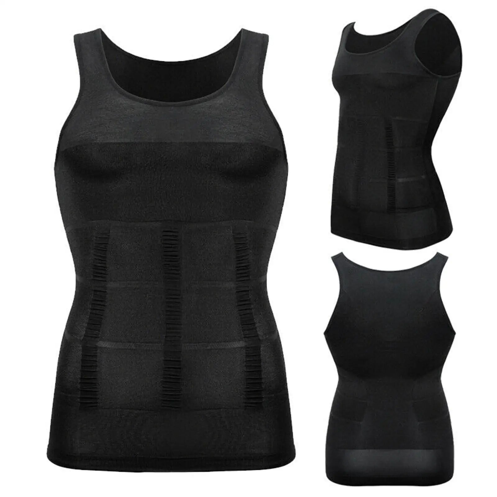 SlimFit Control Shapewear Vest for Men - Breathable Fitness Shirt ATHLEXES