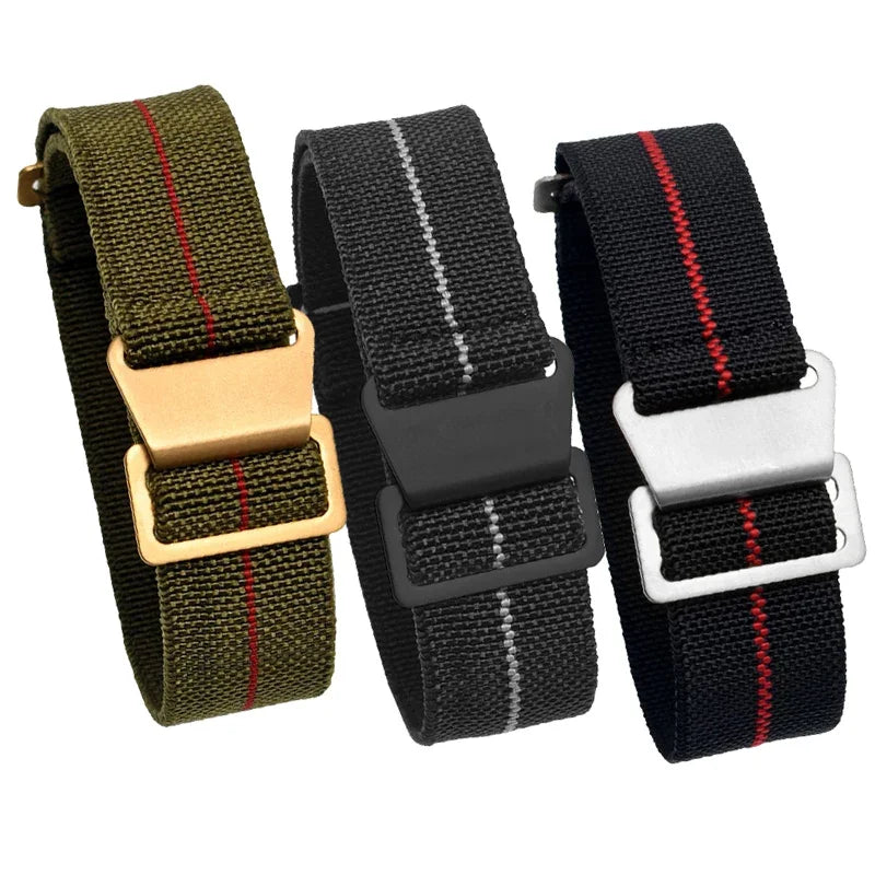 French Troops 60s Parachute Nylon Watch Strap 20mm 22mm ATHLEXES