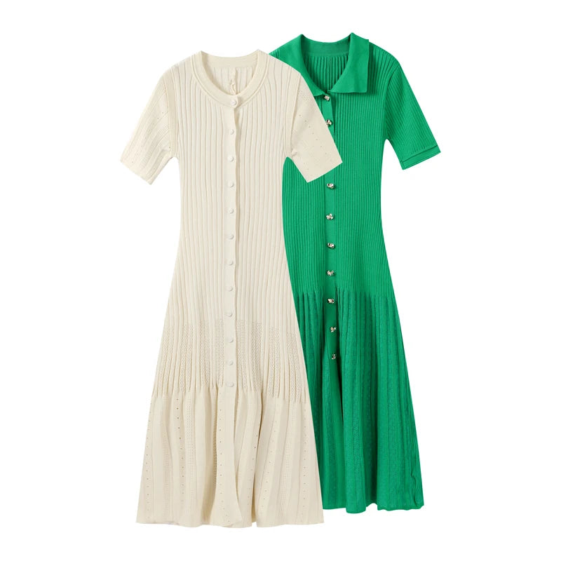 Elegant Summer Knit Dress for Women 2025 ATHLEXES