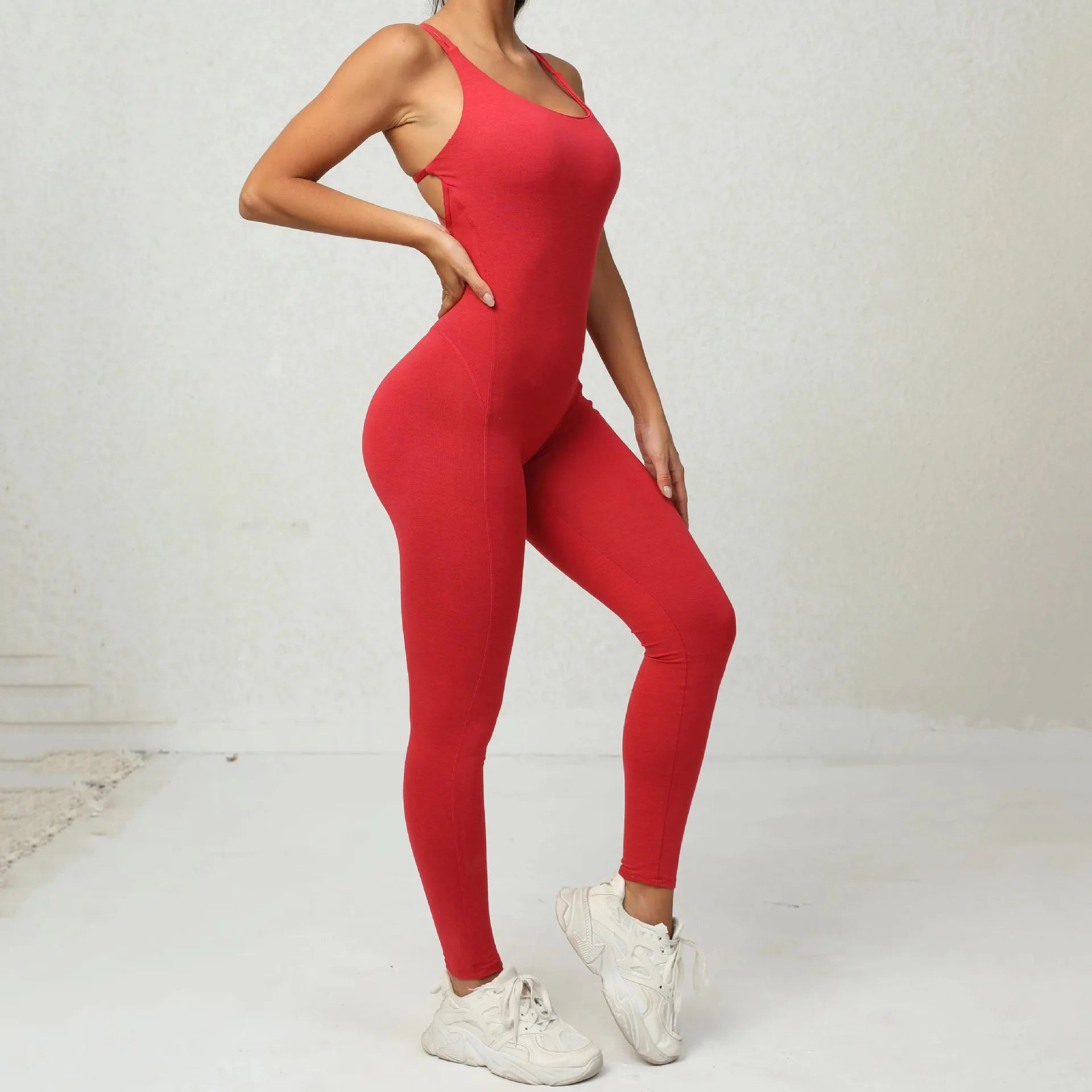 Sexy Backless Bodycon Scrunch Jumpsuit ATHLEXES