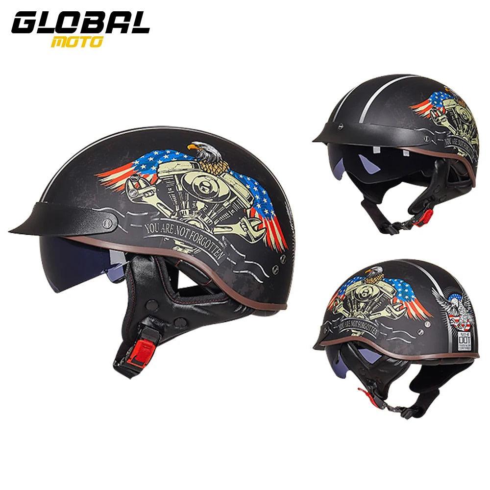 RetroGuard Half Motorcycle Helmet ATHLEXES