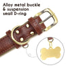 Customized Soft Padded Leather Dog Collar with ID Tag ATHLEXES