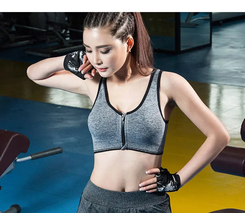 BreatheFit Front Zipper Sports Bra ATHLEXES