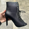 Hollow Mesh Peep Toe Stilettos: Summer High Heel Fashion ATHLEXES