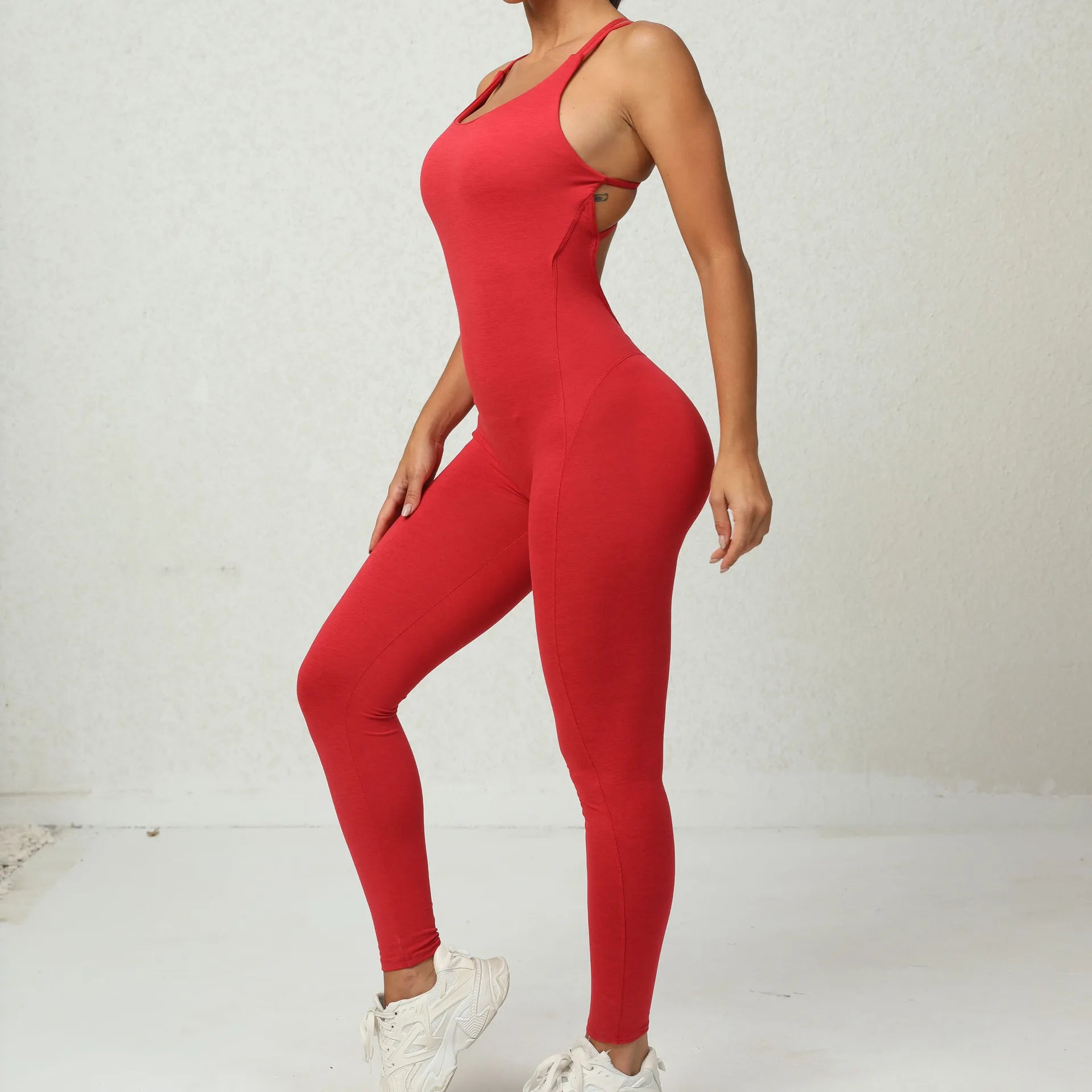 Sexy Backless Bodycon Scrunch Jumpsuit ATHLEXES