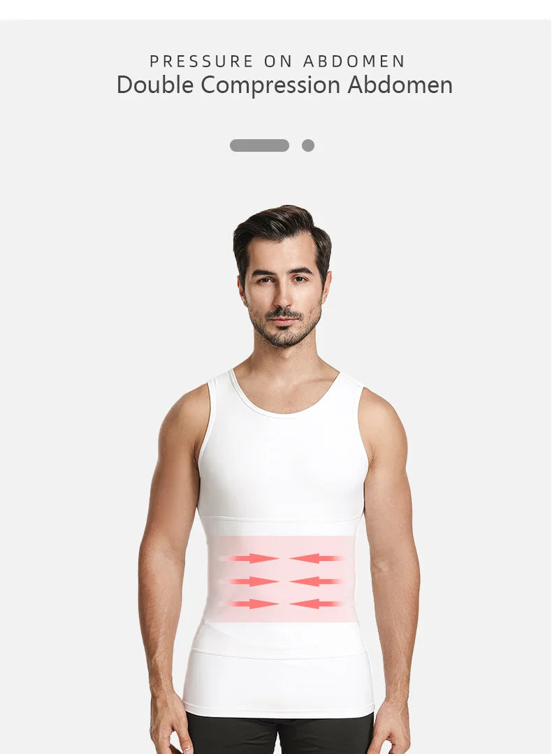 YBFDO Men's Slimming Compression Vest for Ultimate Body Control ATHLEXES