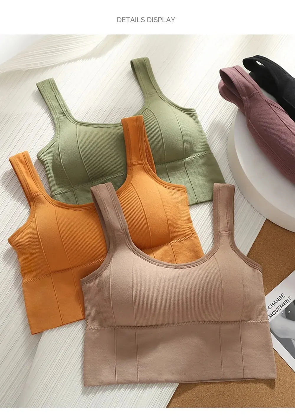 Seamless Comfort Crop Tops with Built-In Support ATHLEXES