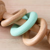 EcoBaby Wooden Rattles and Silicone Teether Set for Infants ATHLEXES