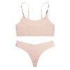 ComfortEase Wireless Spaghetti Strap Bra Set ATHLEXES
