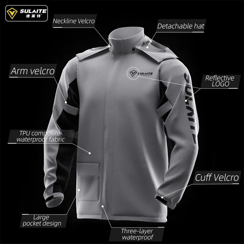 SULAITE Ultrathin Waterproof Rain Suit for All Weather ATHLEXES
