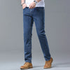 Light Blue Slim Fit Stretch Jeans for Men ATHLEXES