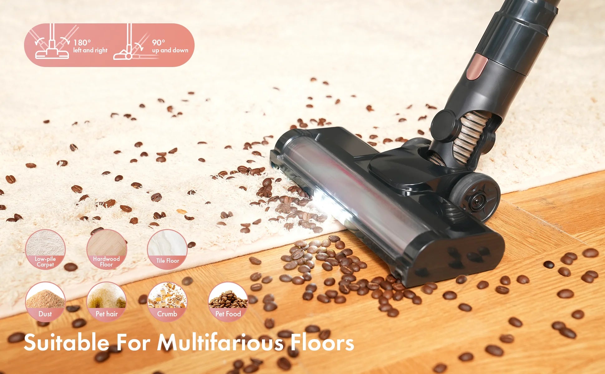 Homeika PowerVac Cordless Vacuum Cleaner ATHLEXES