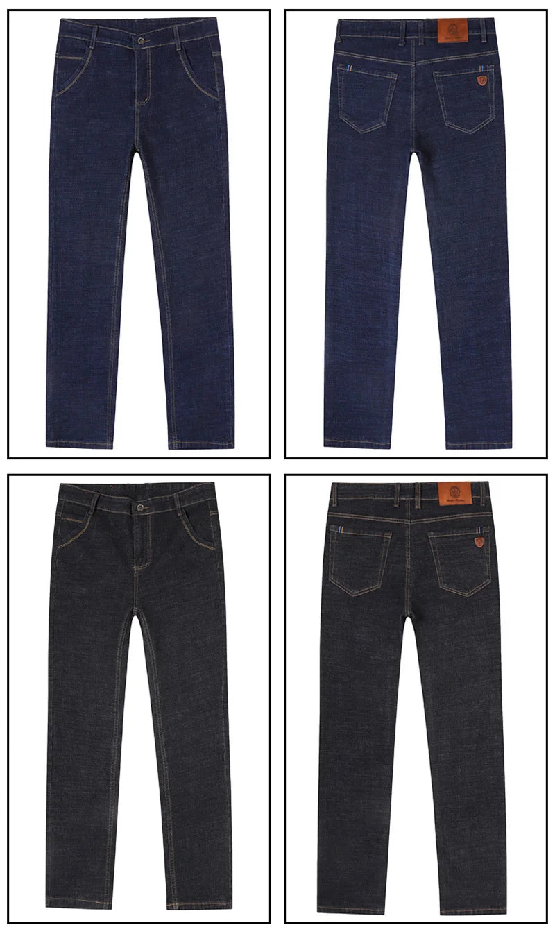 2024 Elite Stretch Loose Fit Denim Trousers for Men ATHLEXES
