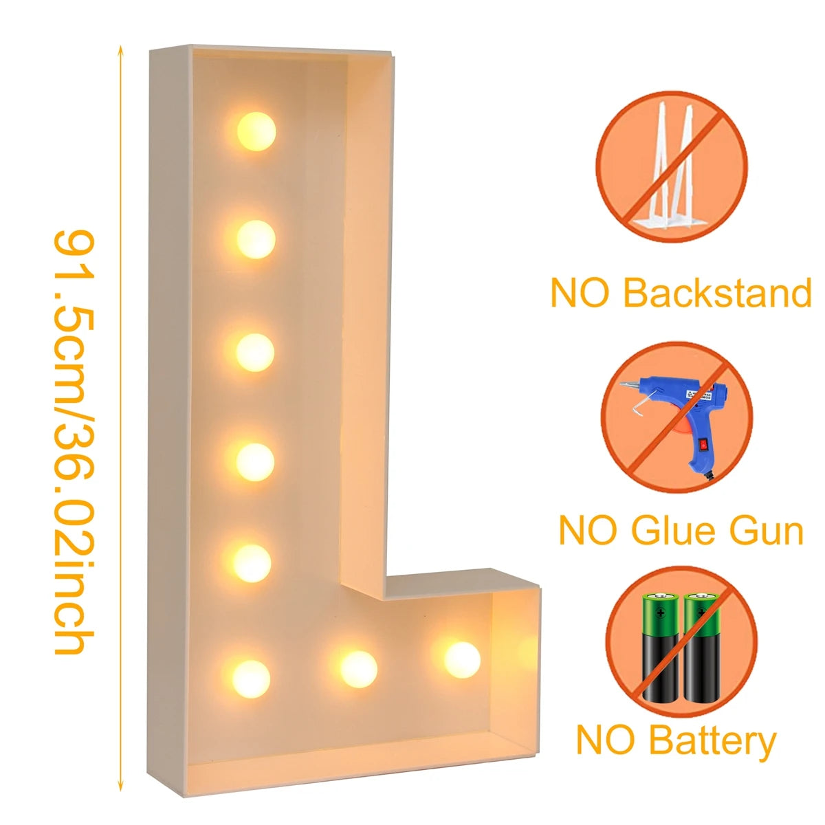 Giant LED Letter Light Box for Events & Decor ATHLEXES