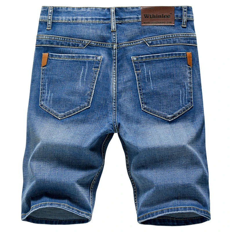 WTHINLEEC Menâ??s Classic Summer Denim Shorts ATHLEXES