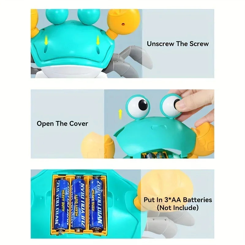 CrawlyFun Interactive Crab Toy for Kids ATHLEXES