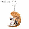 Heartfelt Dog Angel Pendant Keychain ATHLEXES