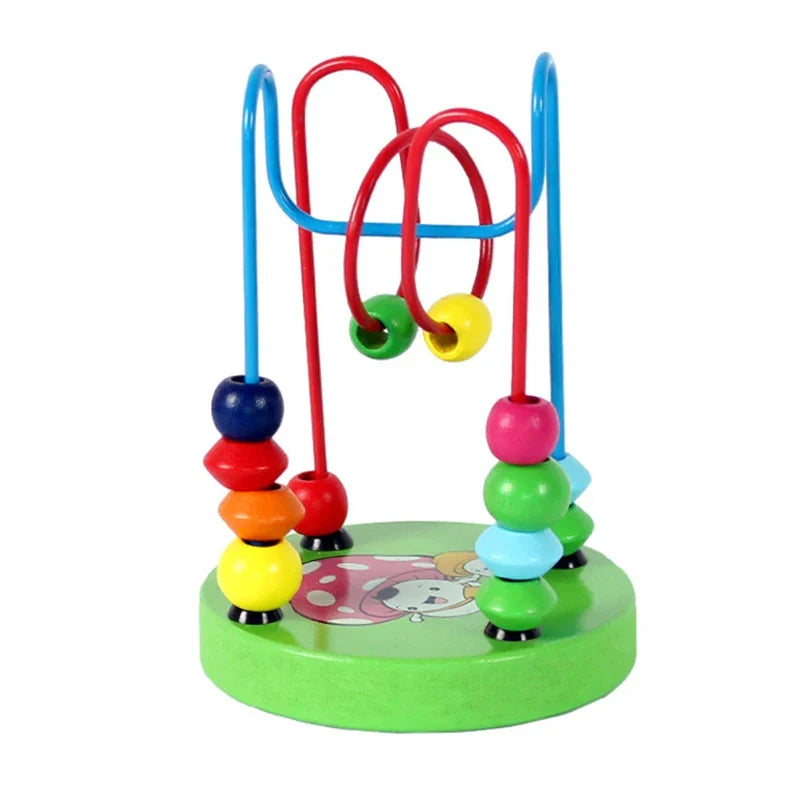 Montessori Wooden Roller Coaster Bead Maze for Toddlers ATHLEXES
