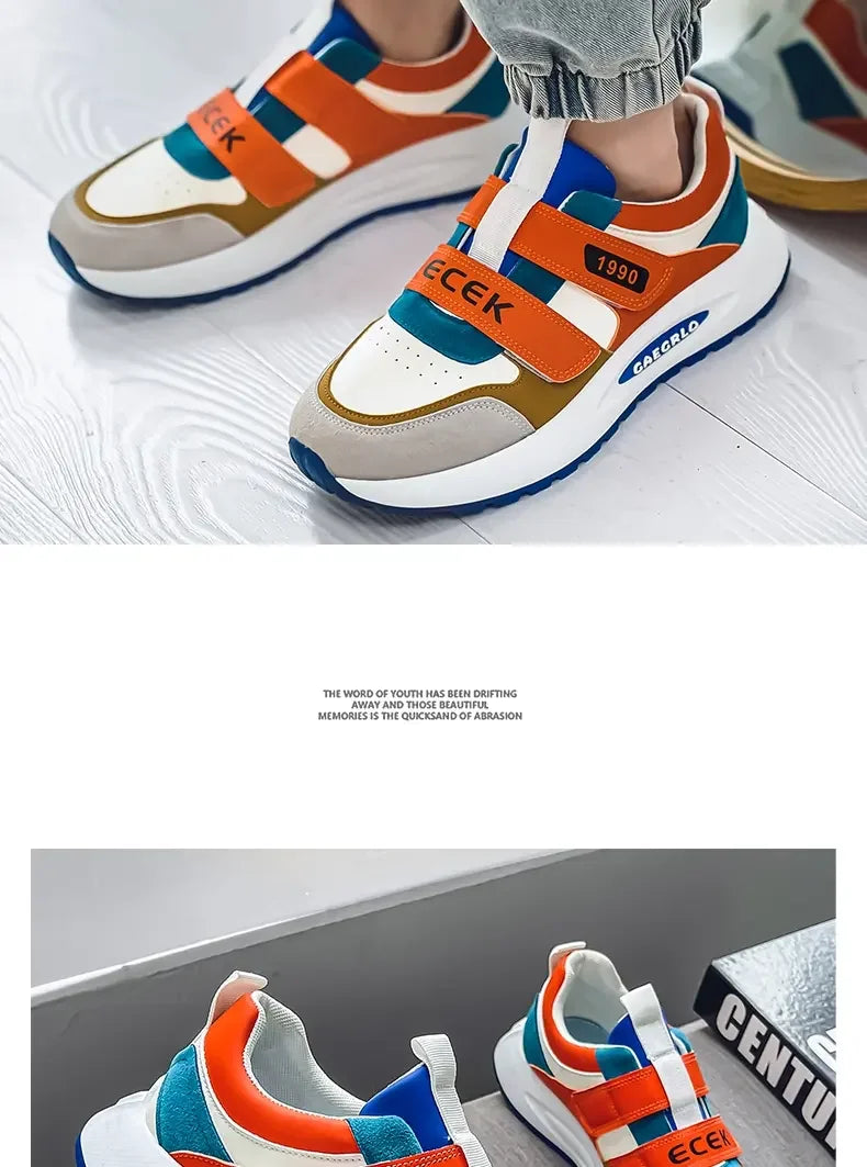 Retro Patchwork Men's Fashion Sneakers for Outdoor Sport ATHLEXES