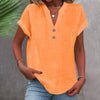 Breezy V Neck Cotton Linen Shirt for Women ATHLEXES