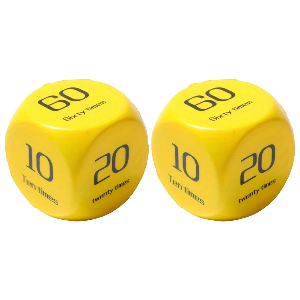 Fitness Dice: 2Pcs 6-Sided Workout Challenge Set ATHLEXES