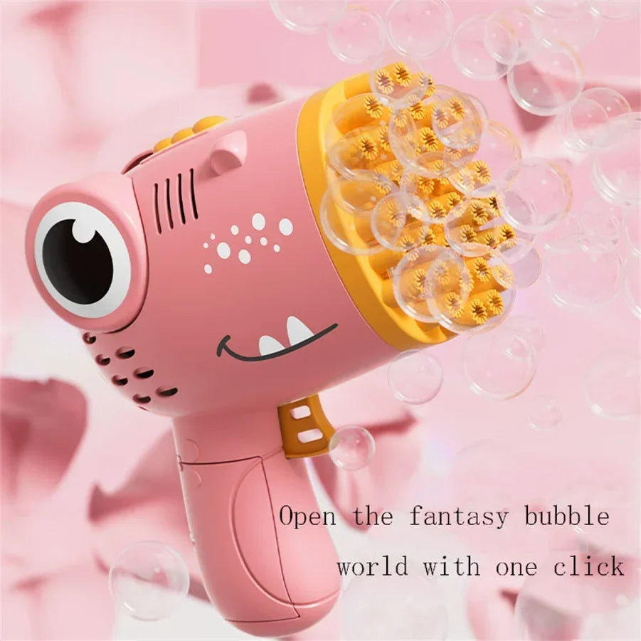 DinoBlaster 40 Hole Bubble Gun for Kids ATHLEXES