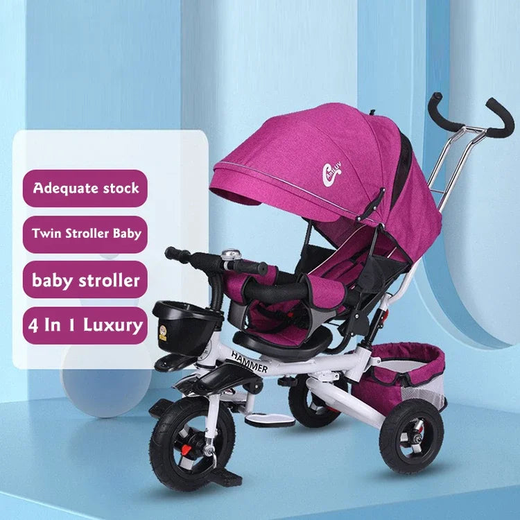 Foldable Kids Tricycle for Ages 1 to 6 ATHLEXES
