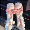 Chic Winter Lolita Mid-Calf Snow Boots with Bowknots ATHLEXES