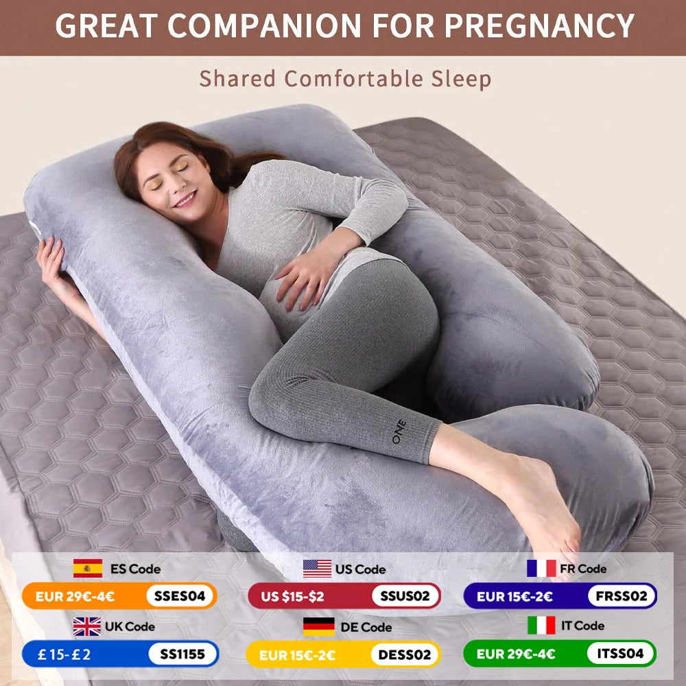 CloudNest G Shaped Maternity Support Pillow ATHLEXES