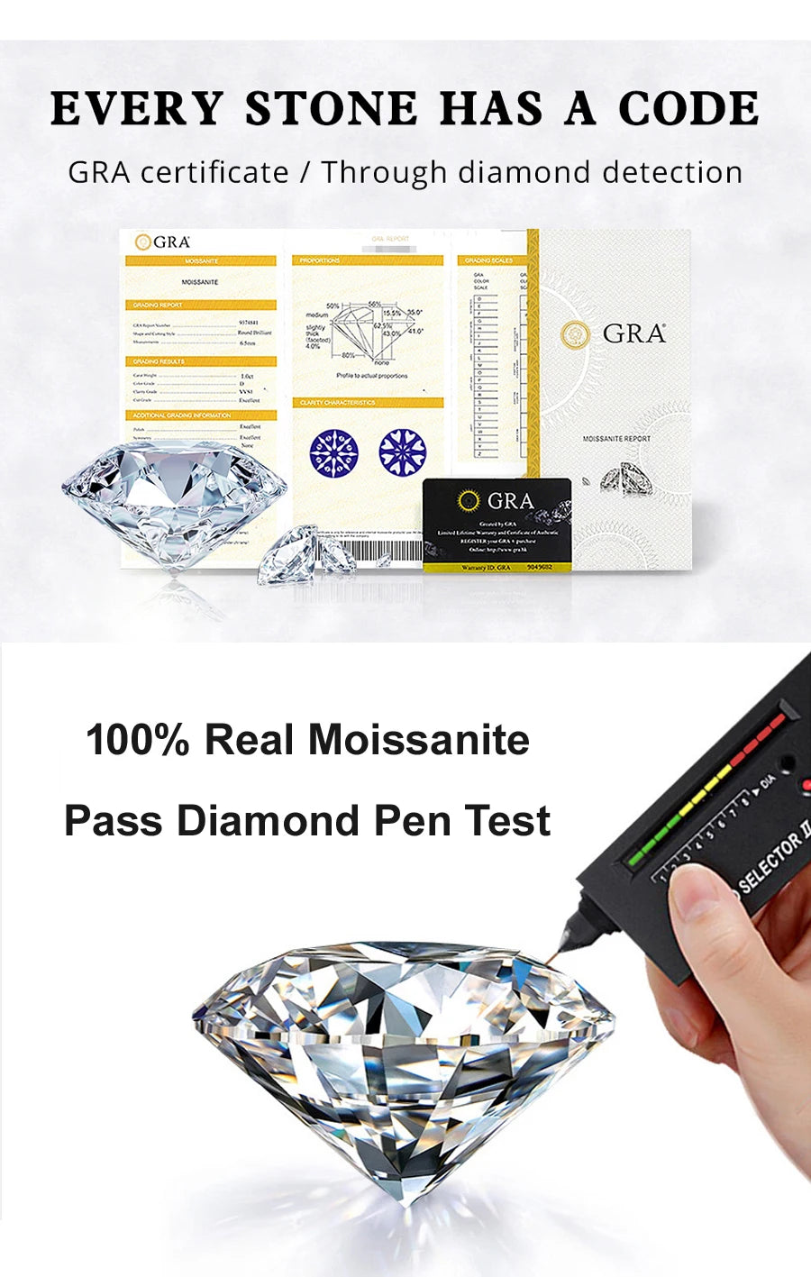 Classic Moissanite Diamond Stud Earrings ATHLEXES