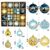 Charming 44Pcs Christmas Ball Ornament Collection ATHLEXES