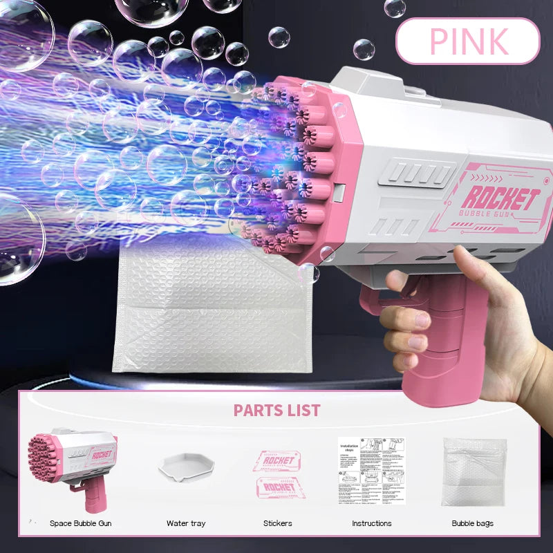 BubbleBlast LED Rocket Launcher Gun ATHLEXES
