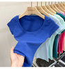 Cotton U-Neck Slimming Summer Tee for Women ATHLEXES