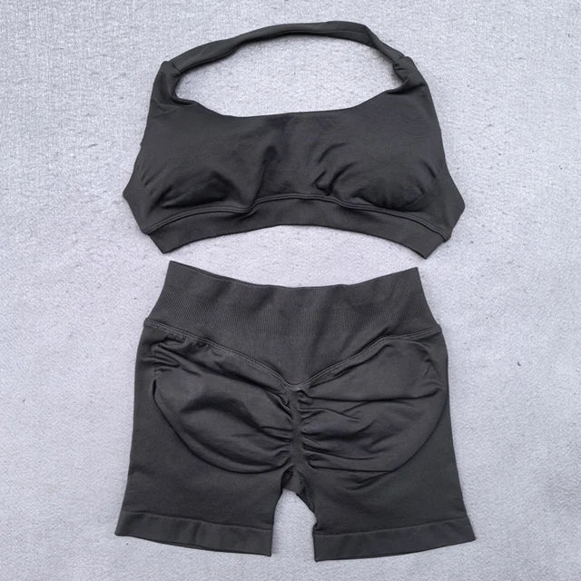 ActiveFit Scrunch Shorts and Sports Bra Set ATHLEXES