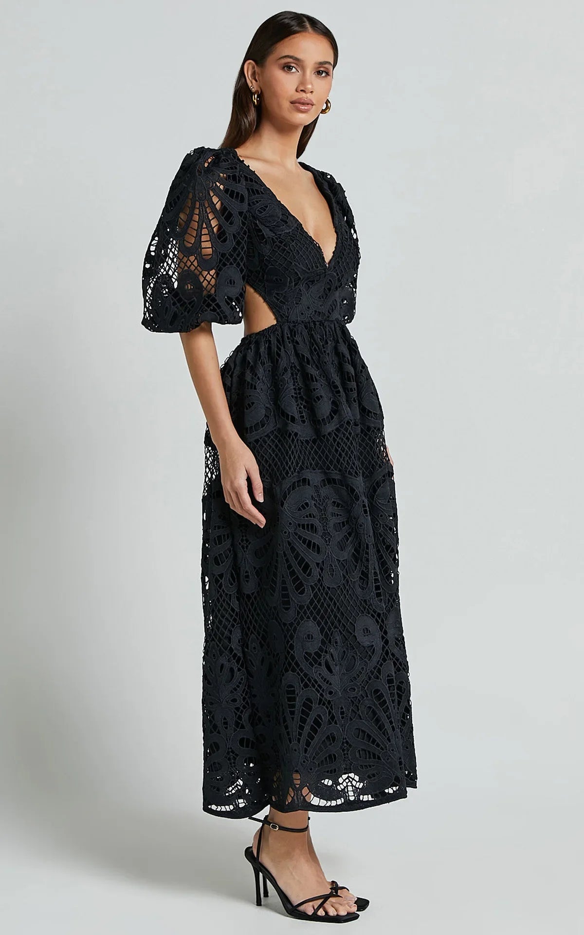 Elegant Lace Embroidered Summer Dress ATHLEXES