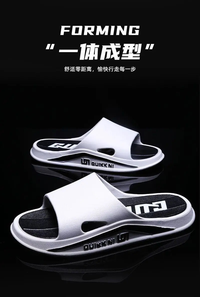 Slippers for men, outdoor, indoor, anti slip, cool, summer, non smelly feet, PVC home shoes, anti odor, bathroom, silent ATHLEXES