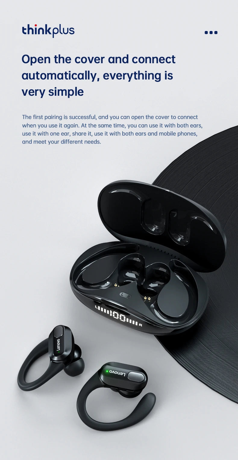 Lenovo XT80 Sports Wireless Earphones with LED Display ATHLEXES