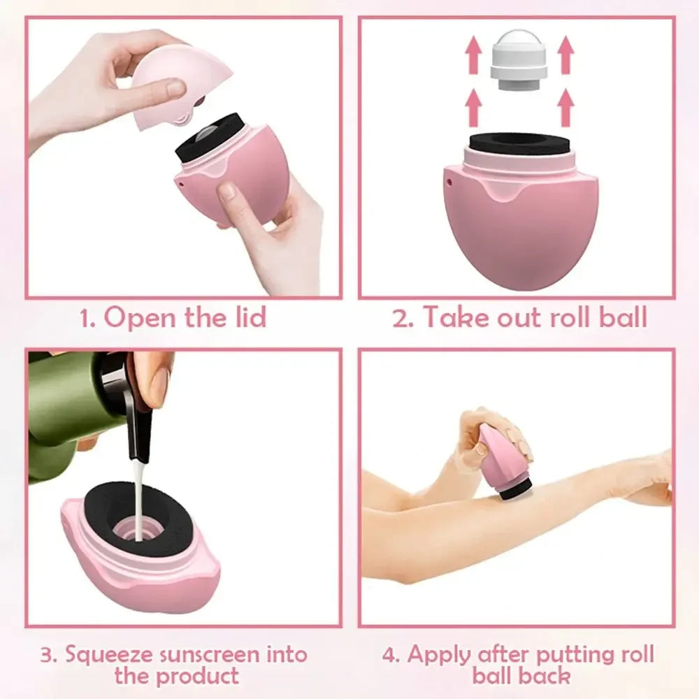 Silicone Suncream Roller Applicator Bottle ATHLEXES
