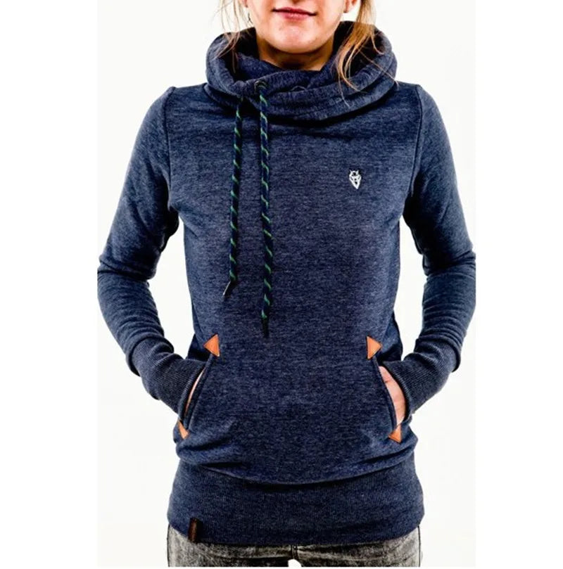 Autumn Chic Embroidered Pocket Hoodie ATHLEXES