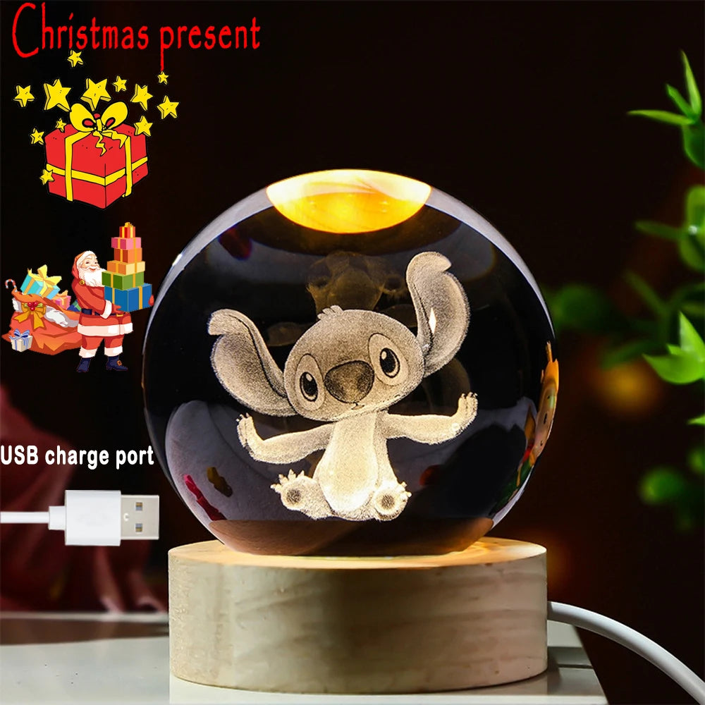Astronaut 3D Crystal Planet Night Light Gift ATHLEXES