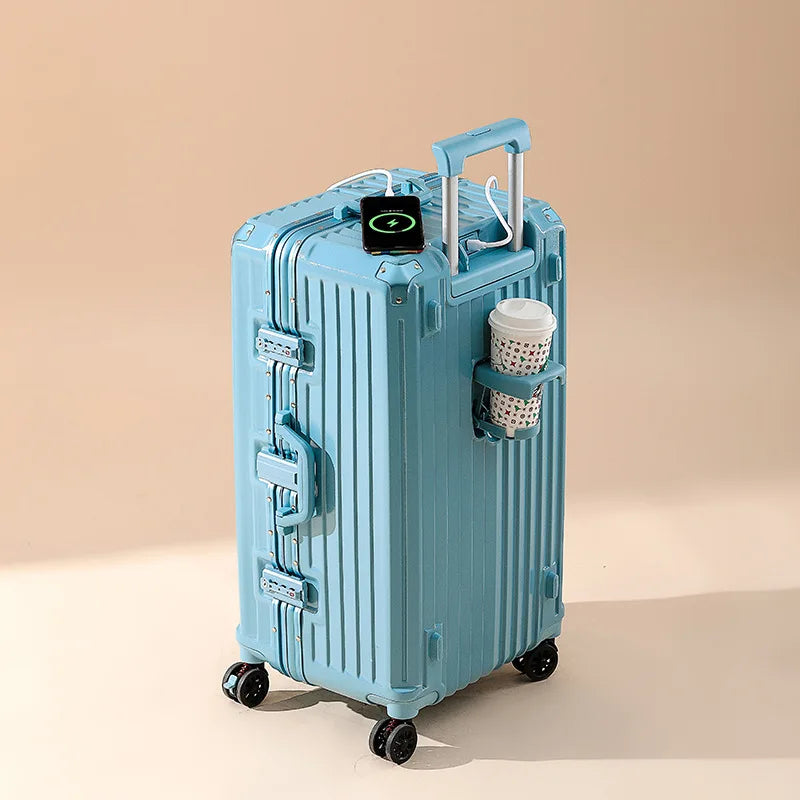 RSRDDY Durable USB Charging Luggage Set ATHLEXES