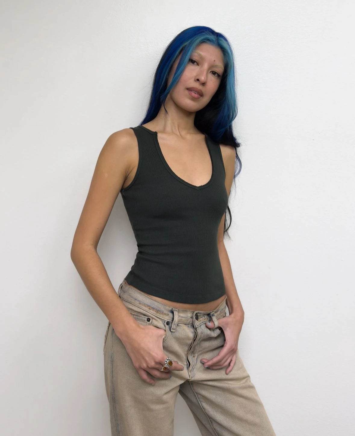 Retro Distressed Low-Waist Straight Jeans ATHLEXES