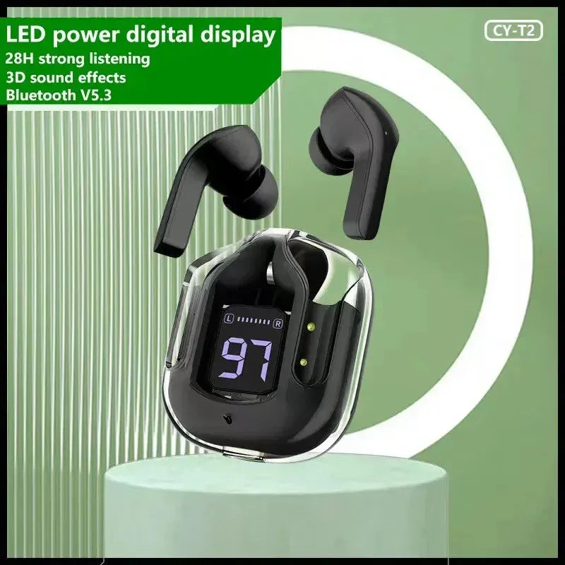 T2 HiFi Wireless Earphones with LED Power Display ATHLEXES