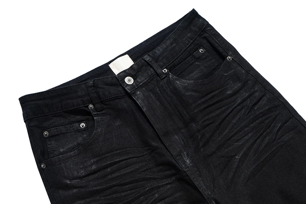 Urban Chic Black Flare Denim Trousers ATHLEXES