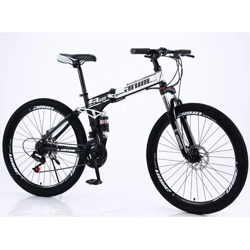 FJ Carbon Steel Shock Absorber Folding Mountain Bike ATHLEXES