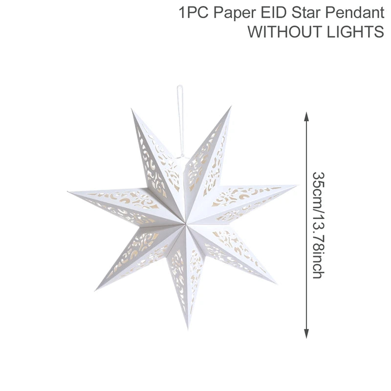 Eid Star Pendant: 30-75cm Festive Decor 2025 ATHLEXES